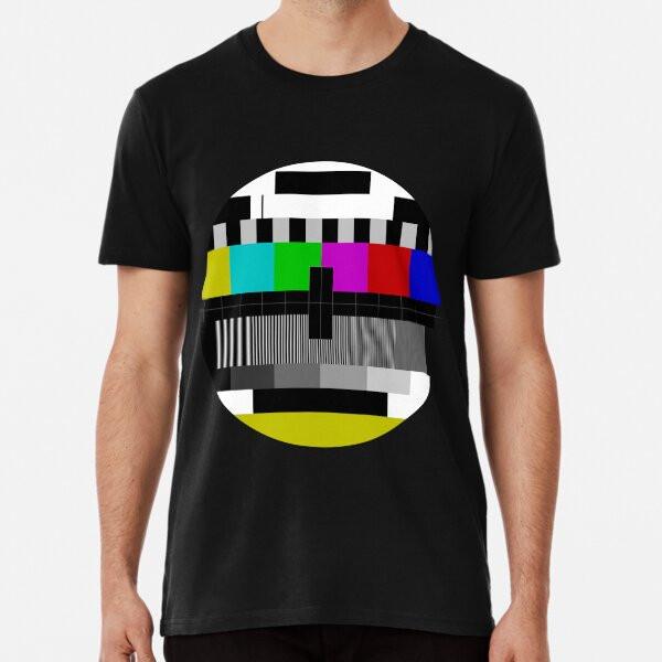 90's TV Test pattern - Retro No Signal TV Pa S to 5XL Made in the AU/USA T-Shirt
