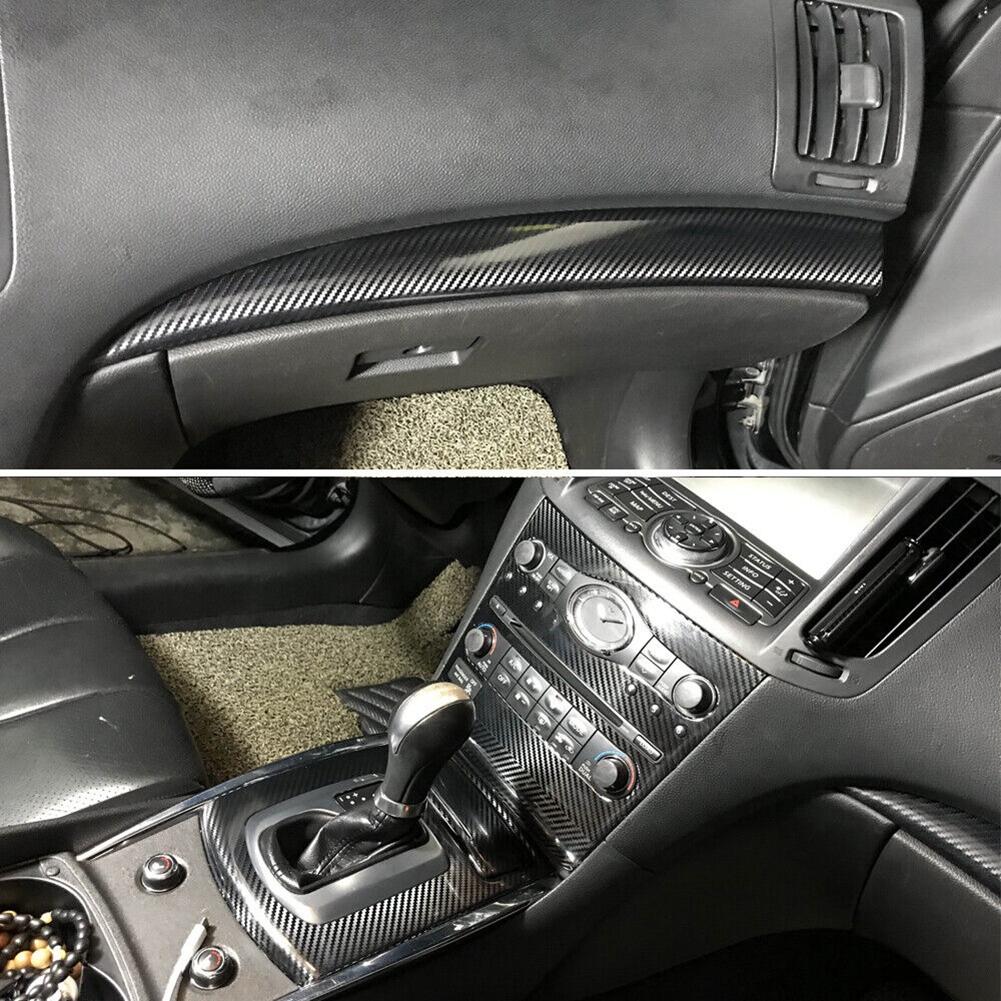 Pro Infiniti G37 kupé 2 dveře 5D Vzor karbonových vláken Interiér DIY Ozdobné nálepky