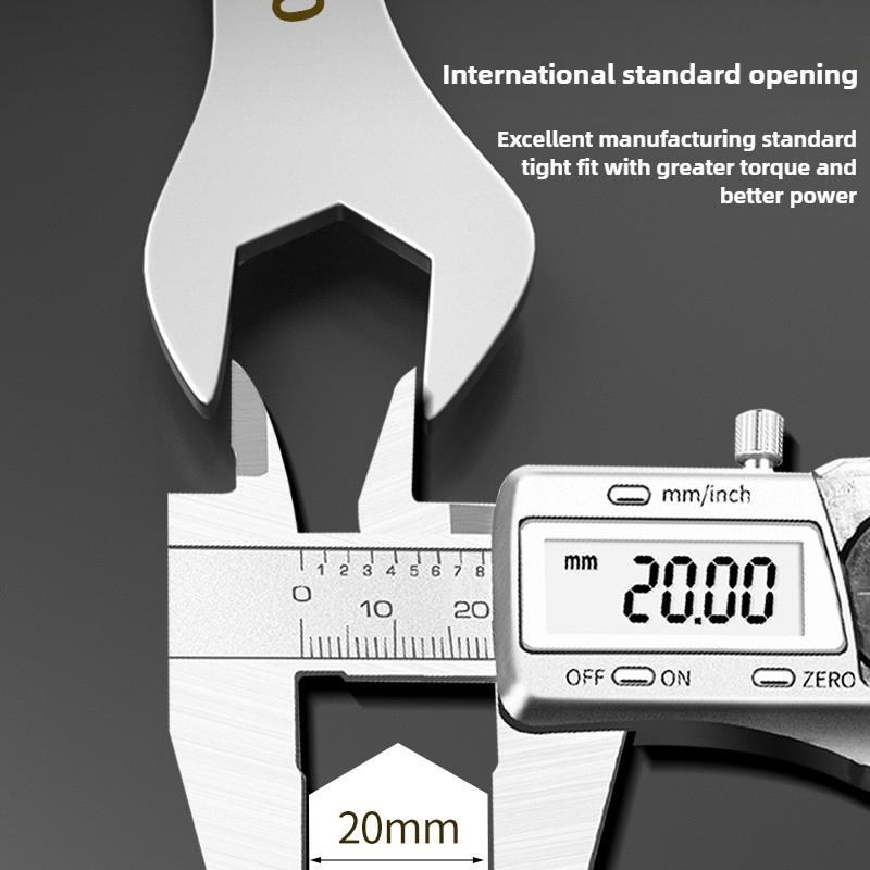 Ultradünner Schraubenschlüssel Großer Maulschlüssel Pflaumen-Doppelzweckschlüssel Großhandel 4-27MM Grenzüberschreitend Dünne Ausführung Doppelzweck