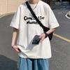 Unisexs Tshirts Cotton Black 4XL Unisexs Summer Wear Oversized T Shirt Casual Letter Print Tee Shirts Big Size Male Clothes