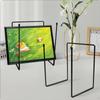 Iron Display Holder Versatile Metal Frame Stand Minimalist Style Desktop Plate for Kitchen,