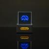 GeekMagic GIFTV Crystal Holographic Desktop Decoration Smart Weather Station Digital Clock with GIF Animations
