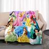 A Variety of Disney Princess Cartoon Blankets, Suitable for All Seasons, for Children and Adults, A Luxurious Gift Choice.