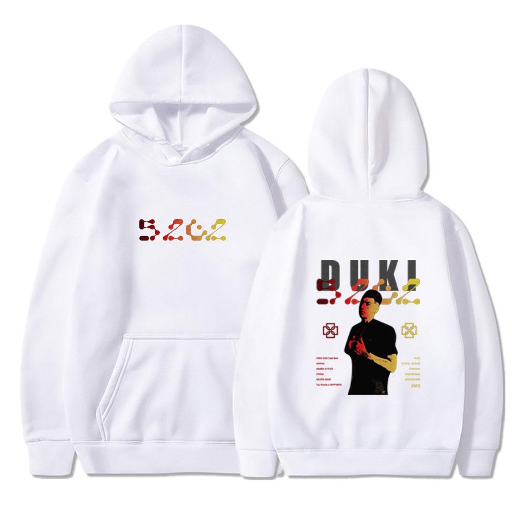Rapper Duki 5202 MIXTAPE Album Hoodies Herren Damen Kleidung Mode Hip Hop Kapuzenpullover Vintage Streetwear Winter Kapuzenpulli