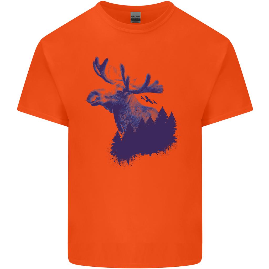 Moose Forest Ecology EnvironUnisext Unisexs Light Cotton TShirt