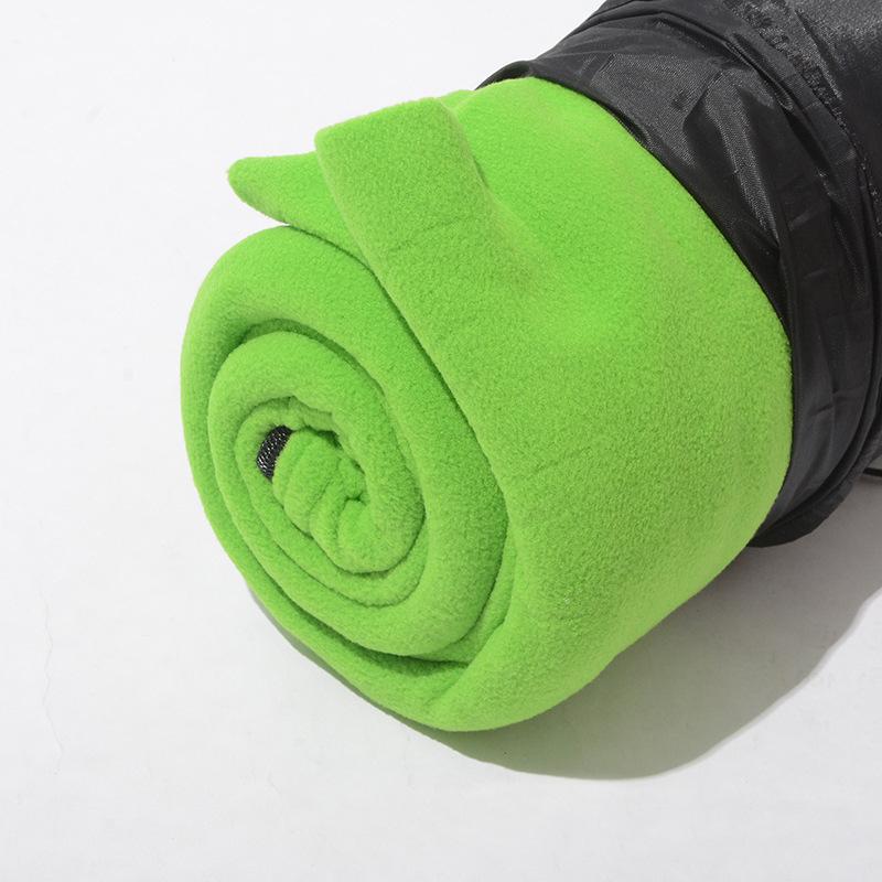 

1 шт. Портативный сверхлегкий спальный мешок из поларфлиса, уличная палатка для кемпинга, кровать для путешествий, теплый вкладыш для спального мешка, аксессуары для кемпинга и спорта зелёный