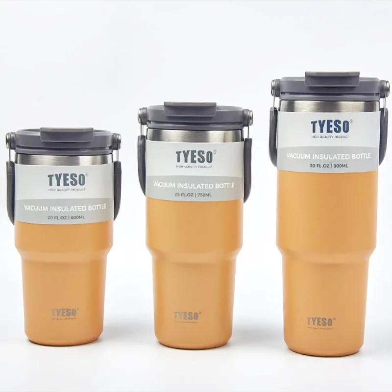Tyeso Coffee Cup Thermos Bottle Stainless Steel Double-layer Insulation Cold And Hot Travel Mug Vacuum Flask Car Water Bottle