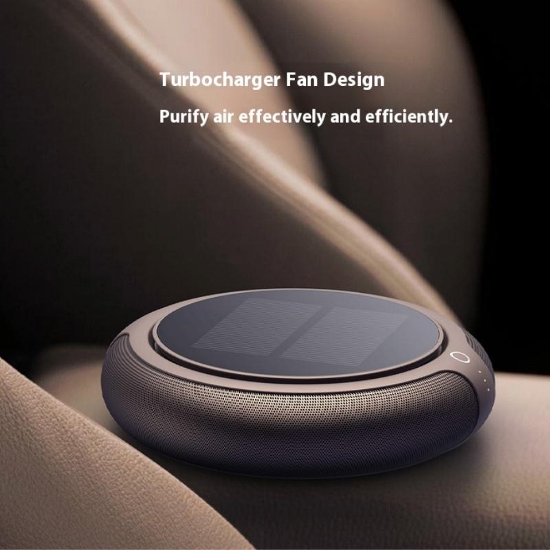 Car Purifier Solar Powered Aroma Diffuser Air Freshener for Vehicle Home Desk Electric Gadgets with Filter