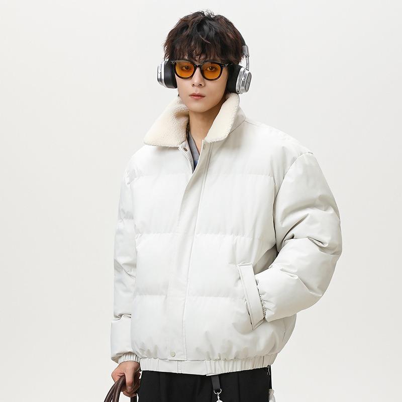 Imitation Lamb Wool Lapel Collar Cotton-padded Clothes for Men and Women's National Tide Brand Winter Leisure Loose Trend New Cotton Jacket