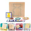 Creative Montessori Educational Wooden Peg Board For Cognitive Geometry And Color Recognition