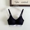 Milk ice silk underwear women's seamless steel rim gathering big breasts showing small breasts thin bra cover