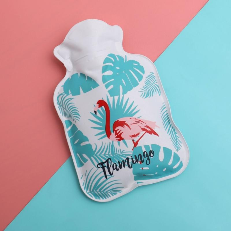 Cartoon-Warmflasche Wasserbefüllung Explosionsgeschützt Mini Tragbar Warmwasserbeutel für Frauen Mädchen Handwärmer Winter