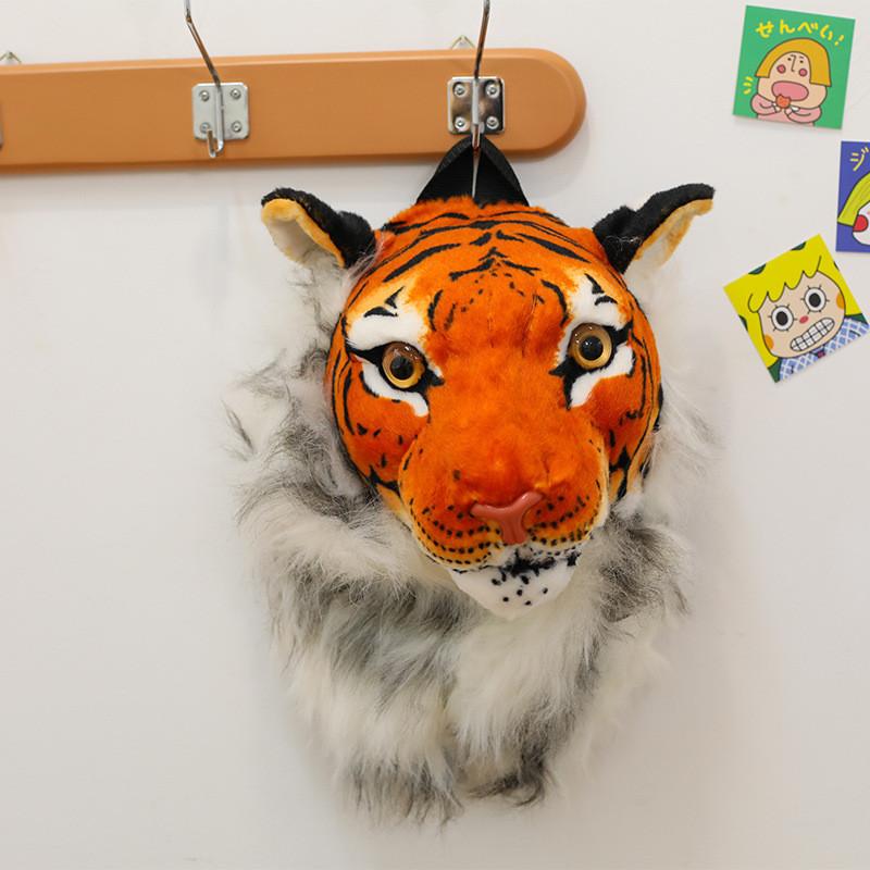 Stilvoller Plüschtier-Rucksack mit realistischem Tigerkopf-Design für Kinder und Erwachsene