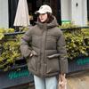 2025 Winter Cotton-padded Clothes Women's Thickened Hooded Loose Hooded Korean Version Bread Clothes Small Cotton-padded Jackets Foreign Trade
