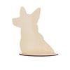 Removable Dog Silhouette Display Stand DIY Blank Dog Scarf Holder Wood Pet Bib Display Rack  Home