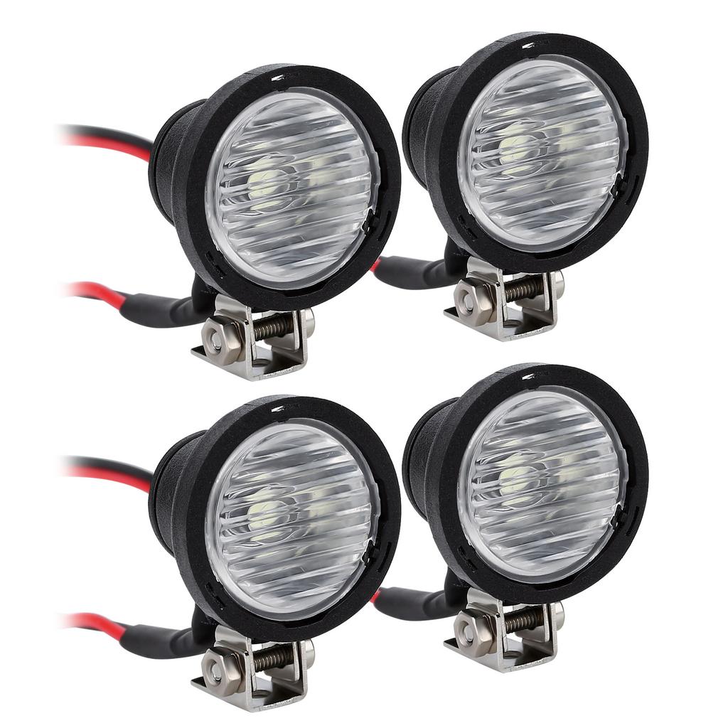 INJORA LED Lights Bright Headlights Spotlight for 1/10 RC Crawler Car TRX4 TRX6 Axial SCX10 90046 Wraith RR10 VS4-10 Redcat Gen8