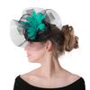 European And American Bride Hair Accessories Feather Headgear Popular Banquet Photo Top Hat Pp Imitation Hemp Headgear