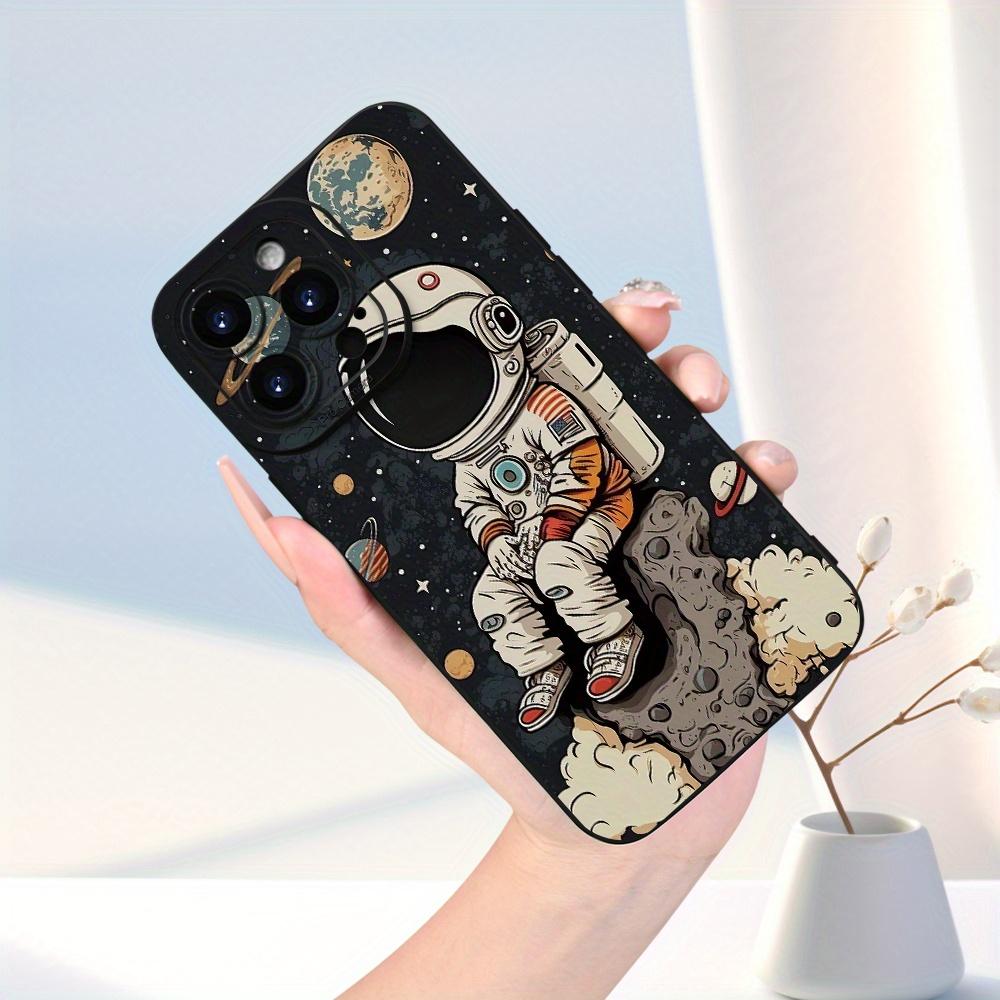 Creative Cartoon Astronaut Phone Case for iPhone 17, 16, 15, 14, 13, 12, 11 Pro/Max/Plus with Shockproof and Durable Back Cover