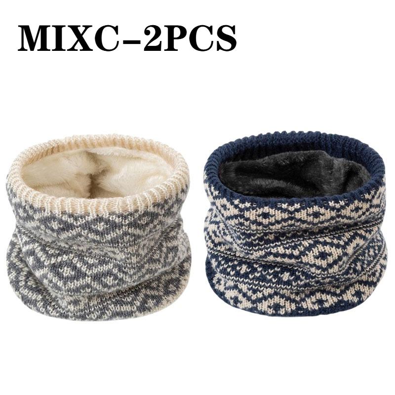 Fashion Soft Knitted Neck Warmer Sports Scarf for Women Men Face Cover Winter Running Skating Hiking Cold-Proof Thick Collar