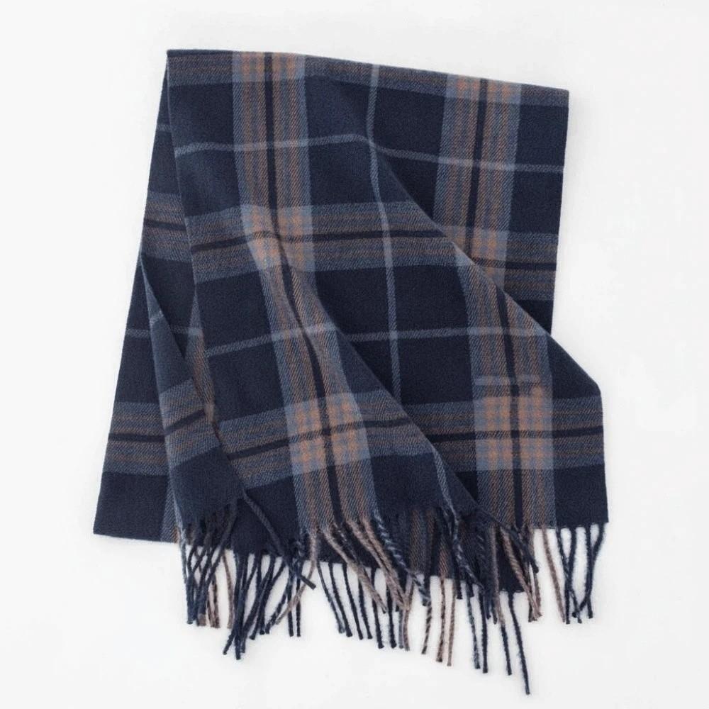 Plaid Cashmere Neckwear Classic Gingham Shawls Warm Stoles Tartan Mufflers Party