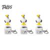 Talos Seagull Frog Sound Button Keychain, Creative Stress Relief Voice Toy with Animal Sounds & LED Light, Rechargeable Squeeze Fidget for Kids Adults