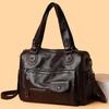 Fashion Vintage Faux Leather Handbag Women's Vintage Shoulder Crossbody Bag Multiple Pockets Work Shopping and Meeting Friends Ladies' Holiday Gifts