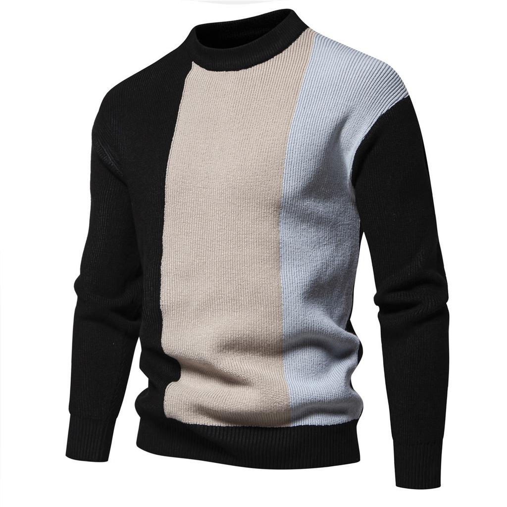Hot Sale, Trendy Fashion Crew Neck Loose Sweater Knitted Sweater, Bottom Sweater Thread Men