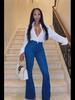 Women's European & American Flare Jeans, Plus Size, Sexy Hip-Lifting Style, Pencil Fit, JN20.