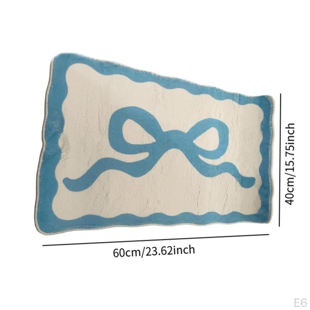 Bath Mat, Irregular Shower Toilet Soft Absorbent, Non-Slip, Washable, Bathtub