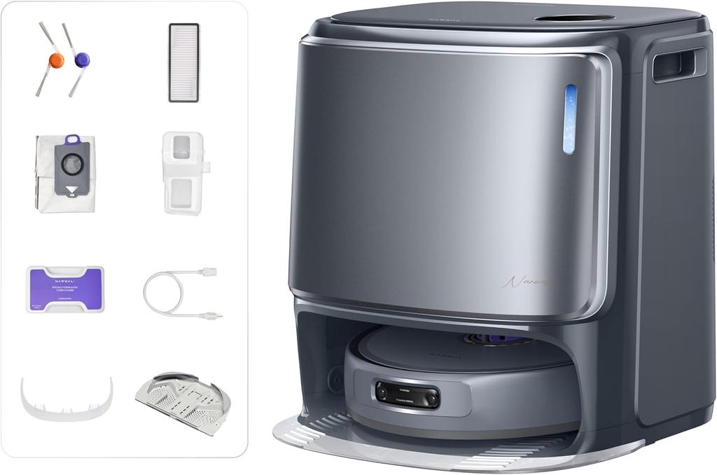 NARWAL Freo Z10 Ultra Saugroboter mit Wischfunktion, 18.000 Pa Saugkraft, Dynamische Wischflächenerweiterung, Verhedderungsfreies System