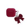 Korean-style solid color bow is suitable for AirPods Pro 1st generation protective cover, 1st generation Pro 1 Apple Bluetooth earphone case