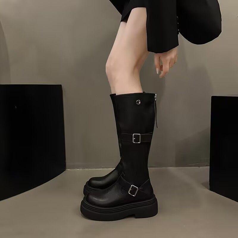 Maillard boots women's summer 2025 new handsome fashion versatile fried street heightening thick-soled thin boots