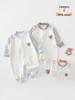 Spring/Autumn Pure Cotton Baby Bodysuit - Cartoon Long-Sleeve Crawling Pajamas for Newborns