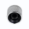 FLEOR 4pcs Bass Guitar Volume Tone Control Knobs Metal Dome Knobs Chrome /Black/Gold Choose