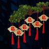 5/6pcs Traditional Spring Festival Bonsai Pendant Gold Potted Plants Hanging Ornaments  Garden