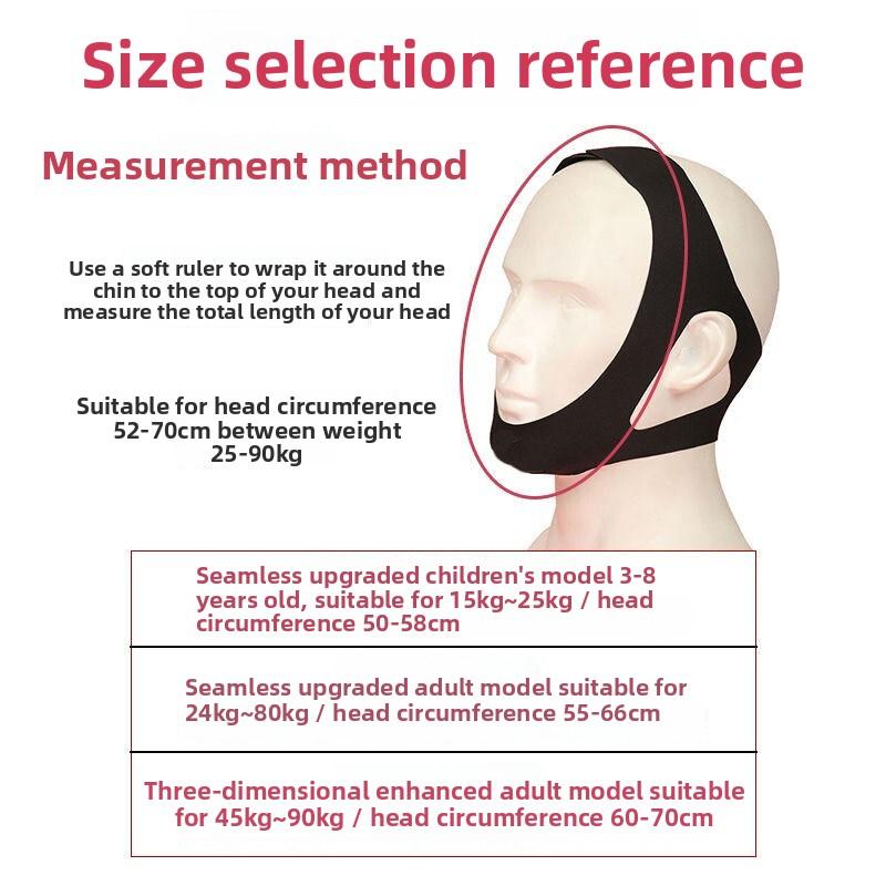 Dreieckiger Anti-Schnarch-Gurt Verstellbarer Atmungsaktiver Anti-Schnarch-Korrekturgurt Unteres Barto V-Gesicht Anti-Schnarch-Gurt