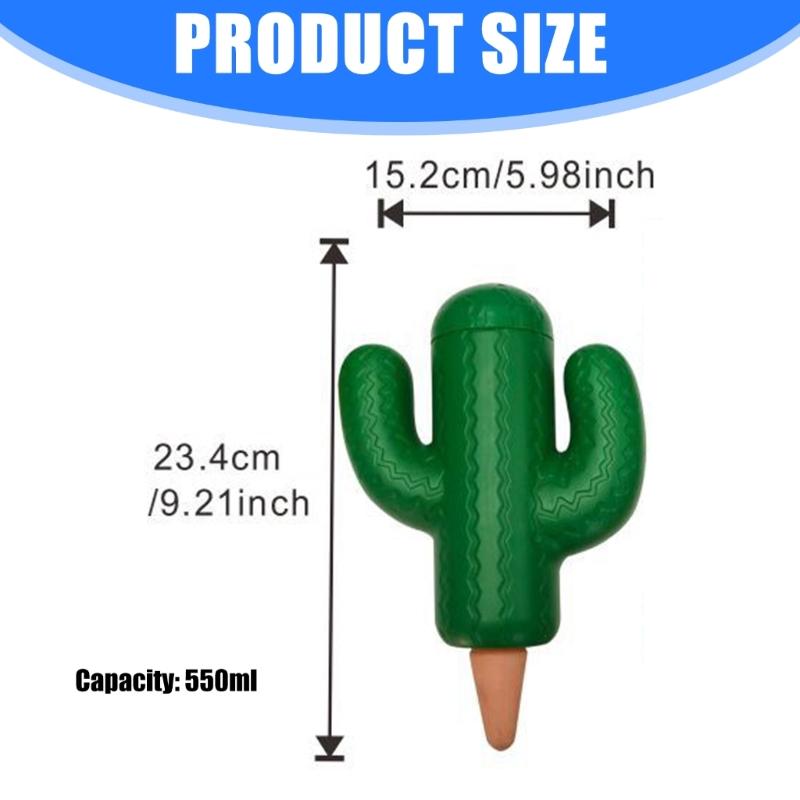 Plastic Auto Watering Spikes Cactus Terracotta Auto Watering Stakes for Garden Pots and Houseplants
