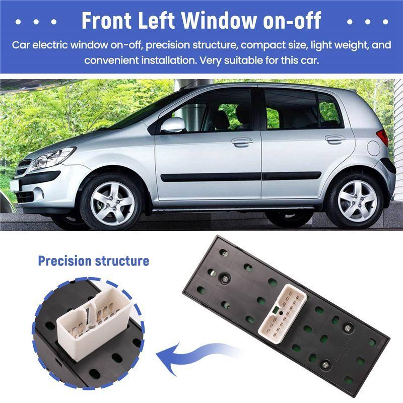 Front Left Master Electric Power Window Control Switch Driver Side For Getz 2005 93570-1C110