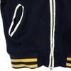 XLARGE wool blend Stajan S Navy blue Sheepskin Leather Sleeves Men's Used