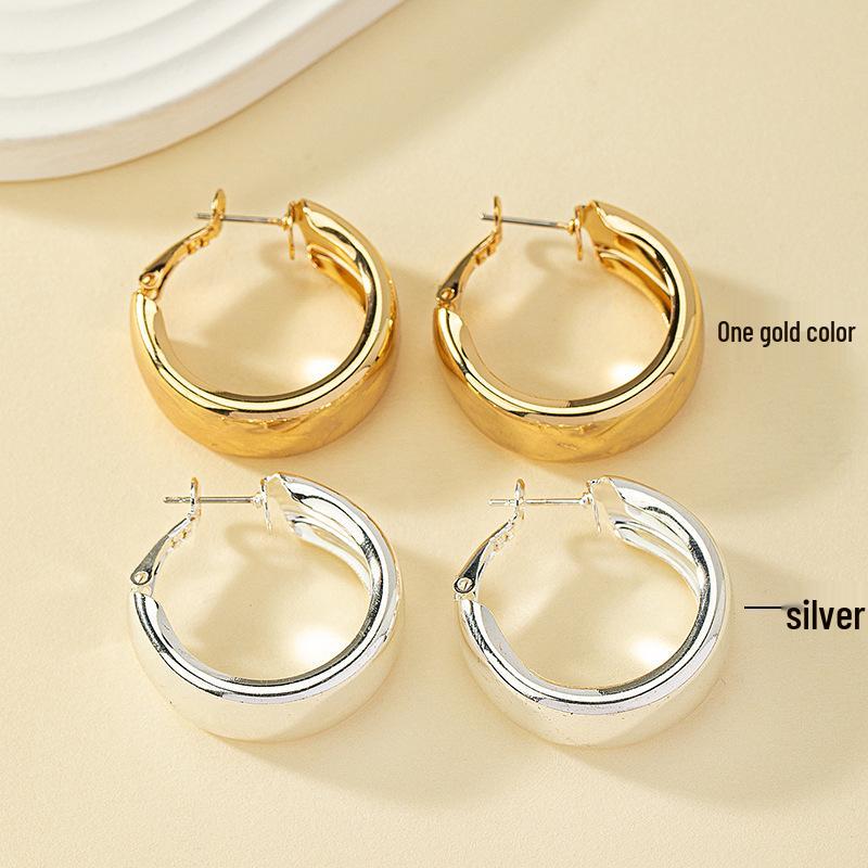 

Минималистичные геометрические серьги-кольца – Модный корейский стиль для женщин