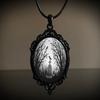 Jun'an Gothic Raven Forest Pendant Charm Necklace