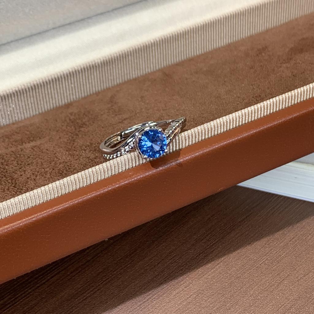 Delicate personality style, cultivate gemstone adjustable ring, fashion niche design sense, light luxury, give girlfriend holiday gifts