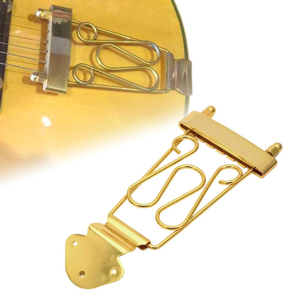 6 String Tailpiece Guitar Bridge Compact Replace Professional String Retainer Fixed Hardtail Bridge Instrument Accessories