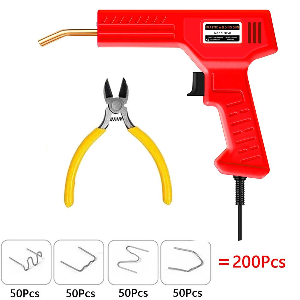 

220W / 50W Plastic Welder Kit Upgraded Hot Stapler Plastic Repair Tool Soldering Iron Staples Bumper Repair Car Tools Kit US Plug