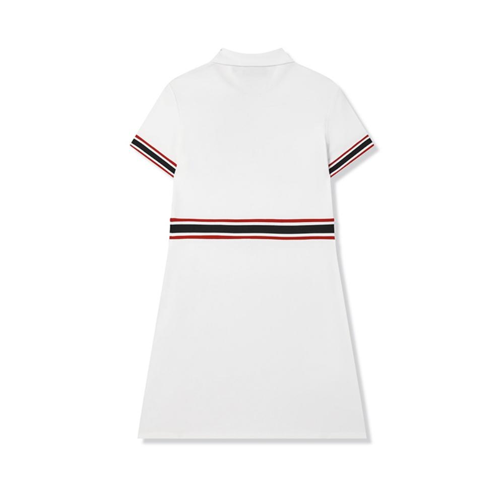 New FILA LifestyleWHITE Short Sleeved Dress Women's Standard White F51W523301F-WT