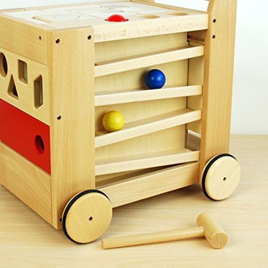 Wooden Joyful Wagon [Japanese Toys]