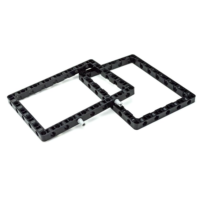 MOC Technical Parts Arm Ring Beam Frame 39794 39790 7x11 11x15 Square Hole Arms Building Blocks Compatible Toys