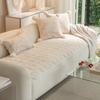 Thicken Plush Sofa Cushion Non-slip Simple Style Couch Towel Dust-proof Winter Warm L-shaped 1/2/3/4 Seater for Living Room