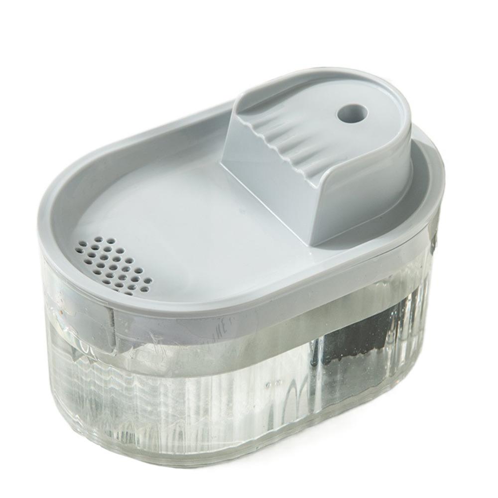 

Интеллектуальный автоматический диспенсер для воды для кошек, прозрачная миска для питья домашних животных, фонтан для воды для собак серый