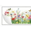 Spring Summer Flower Butterfly Window Cling Colorful Floral Window Sticker Removable Double-Sided Static Decals for Home Office Classroom Decor